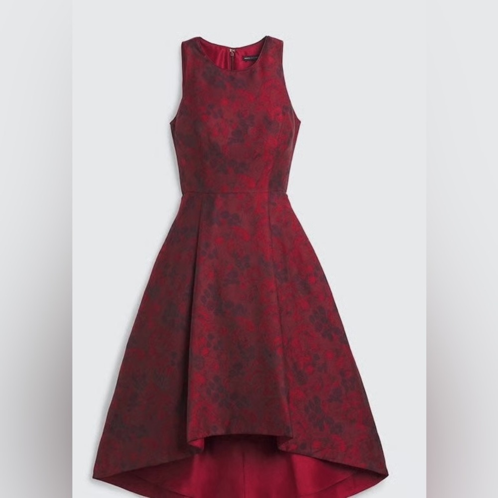 WHBM sleeveless high low dress with pockets